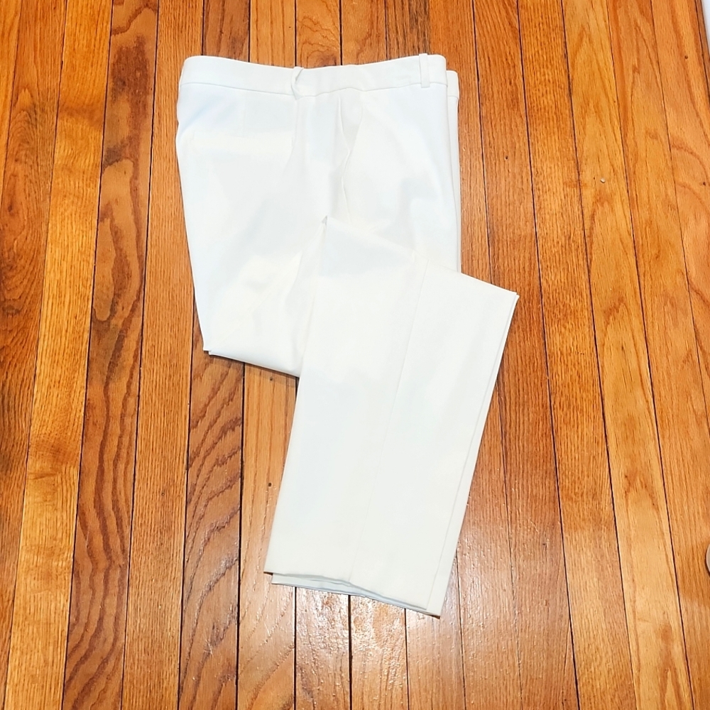 ALFANI ▪︎ Women's Tummy Control Slim Legs Pants, Winter White/Ivory, Size 12 NWT
